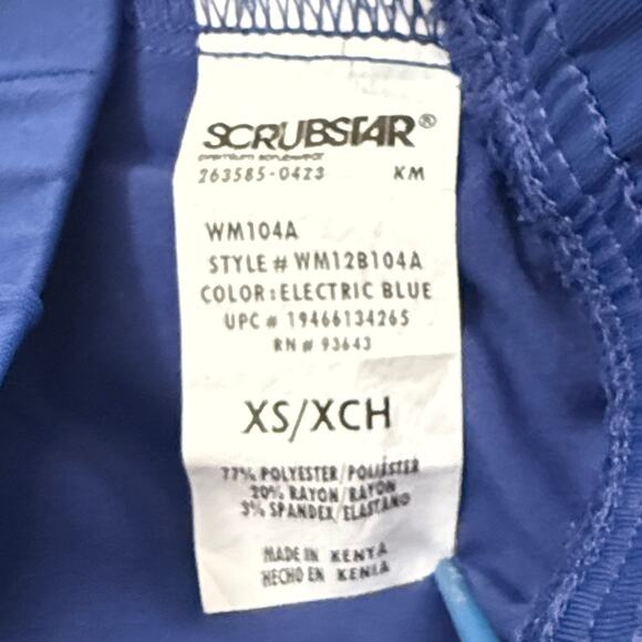 Scrubstar XS women’s scrub pants front & back pockets plus a zippered cargo - Picture 5 of 6